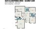 Second floor plan includes bedrooms, bathrooms, laundry room, bonus room and storage at 5629 Clearsprings Dr, Wake Forest, NC 27587