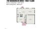 First floor plan with living room, kitchen, dining area, Gathering room, bath, pantry, porch, and garage at 709 Woodgreen Dr, Durham, NC 27704