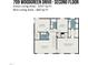 Second floor plan featuring three bedrooms, two bathrooms, laundry room, walk in closets, and sitting room at 709 Woodgreen Dr, Durham, NC 27704
