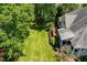 Lush backyard with spacious lawn and patio space, perfect for entertaining at 812 Bear Tree Crk, Chapel Hill, NC 27517
