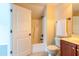 Bathroom features a shower/tub combo and a stylish vanity at 9701 Corktree Ct, Wake Forest, NC 27587