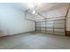 Clean garage featuring a newly painted floor and ample space at 9701 Corktree Ct, Wake Forest, NC 27587
