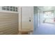 Condo entrance featuring door, mat, and views of the corridor and window at 0317 Glen Echo Ln # C, Cary, NC 27518