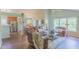 Spacious living room showcasing vaulted ceilings, hardwood floors, and an open floor plan at 0317 Glen Echo Ln # C, Cary, NC 27518
