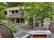 Inviting backyard with a patio, a fire pit, and lush landscaping, perfect for relaxation and outdoor gatherings at 1320 Shepherd St, Durham, NC 27707