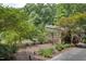 Charming exterior view showcasing the home's architectural details, complemented by lush landscaping and mature trees at 1320 Shepherd St, Durham, NC 27707