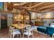 Open-concept living space featuring a spacious living room and a functional kitchen with eat in bar at 1320 Shepherd St, Durham, NC 27707