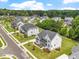 Bird's eye view of the community featuring picturesque houses with beautiful curb appeal at 1425 Sierra Glen Cir, Apex, NC 27502