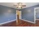 Bedroom with hardwood floors, closet, and natural light at 168 Melody Ln, Cameron, NC 28326