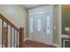 Welcoming front entrance with decorative door and stained glass at 168 Melody Ln, Cameron, NC 28326