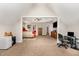 Large main bedroom showcases vaulted ceilings, ceiling fan, and generous open space at 1726 Rapids Ct, Franklinton, NC 27525