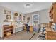 Office space filled with baskets and organizational boxes at 22 Evie Dr, Smithfield, NC 27577