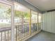 Screened patio featuring new wood construction for a clean place to relax at 2300 Radius Cir, Sanford, NC 27330