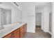 Double sink vanity with drawers and tile floors in bathroom at 238 Royal Tower Way, Cary, NC 27513