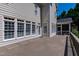 This deck outside has a view of a manicured, tree-lined backyard, offering the perfect spot to relax at 307 Beacon Falls Ct, Cary, NC 27519