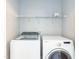 Laundry room featuring new Samsung washer and dryer at 4125 Scofield Dr, Raleigh, NC 27610