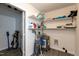 Useful storage room includes shelving and lots of free space at 438 N Hickory St, Angier, NC 27501