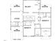 Second-floor floor plan of the house with bedrooms, bathrooms, and flex spaces at 503 Damascus Church Rd, Chapel Hill, NC 27516