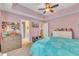 Spacious bedroom with neutral colors and carpet at 513 Woodson Dr, Clayton, NC 27527