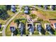 An aerial view showcasing houses in the final stages of construction at 614 Marian Way, Sanford, NC 27330