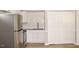 Modern kitchen featuring stainless steel appliances, granite countertops, and white subway tile backsplash at 621 Reservoir St, Durham, NC 27703