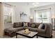 Bright and cozy living space featuring a sectional sofa and a decorative rug at 7879 Allscott Way, Raleigh, NC 27612
