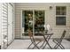 Relaxing outdoor patio space perfect for entertaining or enjoying a quiet meal at 7879 Allscott Way, Raleigh, NC 27612