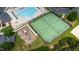 Community amenities featuring tennis courts and a large swimming pool and play area for  at 818 Bryant St, Raleigh, NC 27603