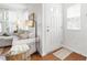 Inviting living room featuring a plush sofa, hardwood floors, and a bright, airy atmosphere at 818 Bryant St, Raleigh, NC 27603