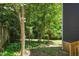 View of the backyard, showing a lush green lawn and landscaping at 9508 Waterwood Ct, Raleigh, NC 27614