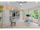 Spacious closet featuring custom storage, desk area, natural light and outside green view at 105 Jolyn Pl, Chapel Hill, NC 27517