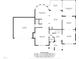 Detailed first floor layout showcasing the kitchen, living spaces, and garage dimensions at 105 Jolyn Pl, Chapel Hill, NC 27517