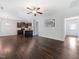 Open floor plan showcasing the kitchen, dining, and living areas at 115 Snowy Orchid Ln, Smithfield, NC 27577