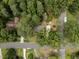 Aerial view of a home nestled among lush trees, showcasing its privacy at 1205 Willow Dr, Chapel Hill, NC 27517