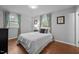 Comfortable bedroom with hardwood floors, bright natural light, and neutral walls at 1205 Willow Dr, Chapel Hill, NC 27517