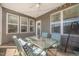 Screened-in patio with seating provides a relaxing outdoor space at 123 Teaser Dr, Fuquay Varina, NC 27526