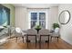 Dining room featuring a round table, chairs, and stylish decor elements at 1501 Village Hall Ln # 38, Wake Forest, NC 27587