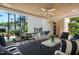 Relaxing screened-in porch featuring comfortable seating and scenic views of the surrounding landscape at 1610 Ridge Rd, Raleigh, NC 27607
