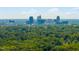Scenic view of a city skyline surrounded by lush trees, offering a blend of urban and natural landscapes at 1610 Ridge Rd, Raleigh, NC 27607