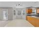 Eat-in kitchen featuring a breakfast nook, stainless appliances and gray countertops at 2037 Summer Shire Way, Raleigh, NC 27604