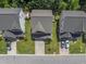 Overhead view of a residential neighborhood, highlighting backyard privacy at 274 Marsh Creek Dr, Garner, NC 27529