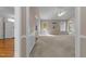 View of the living room and kitchen, showing the layout, finishes, and flow of the house at 304 Foxcroft Dr, Timberlake, NC 27583