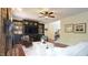 Stylish living room featuring custom built-ins, hardwood floors, and a cozy seating area at 308 Wescott Ridge Dr, Holly Springs, NC 27540