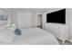 Bedroom with neutral walls and plush carpet features ensuite access to bath and closets at 3119 Guiding Light Rd, Raleigh, NC 27610