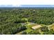 Expansive aerial view showcasing the lush greenery, horse property, and houses on the land at 3511 Corbett Rd, Mebane, NC 27302