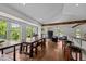 Open-concept space showcases the dining area connecting to the living room and kitchen at 3511 Corbett Rd, Mebane, NC 27302
