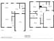 Floor plan of first and second stories with room dimensions and garage layout at 413 Hallie Long Ln, Burlington, NC 27217