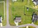 Aerial view of property showcasing its spacious lot and proximity to neighborhood amenities at 50 N Nolan Park Dr, Selma, NC 27576
