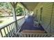 Inviting covered porch with rocking chairs and a swing for relaxation at 6600 Sadie Dr, Wendell, NC 27591
