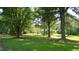 Expansive lawn features mature trees that provides ample shade and enhances the property's curb appeal at 6600 Sadie Dr, Wendell, NC 27591